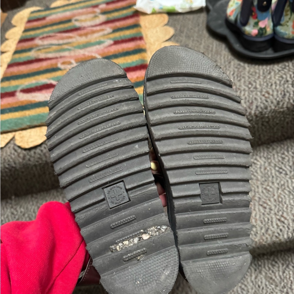 Dr. Martens Burgundy Platform Blair Vegan Sandal - Picture 5 of 5